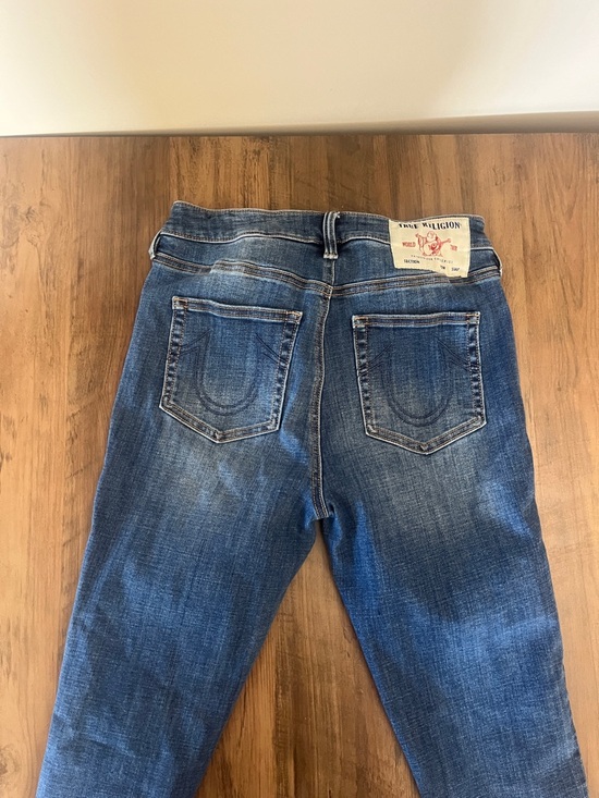 True Religion Denim - True Religion Women's Dark Blue Skinny Jeans with Faded Finish
